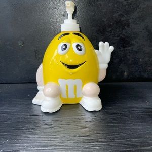 Vintage M&M's Yellow Ceramic Soap Dispenser By Benjamin & Medwin